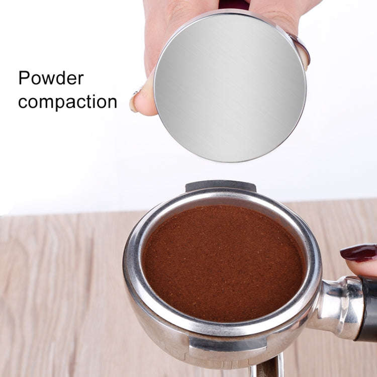 58mm CoffeeTamper Stainless Steel Coffee Powder Hammer Flat Base Powder Press(Blue)
