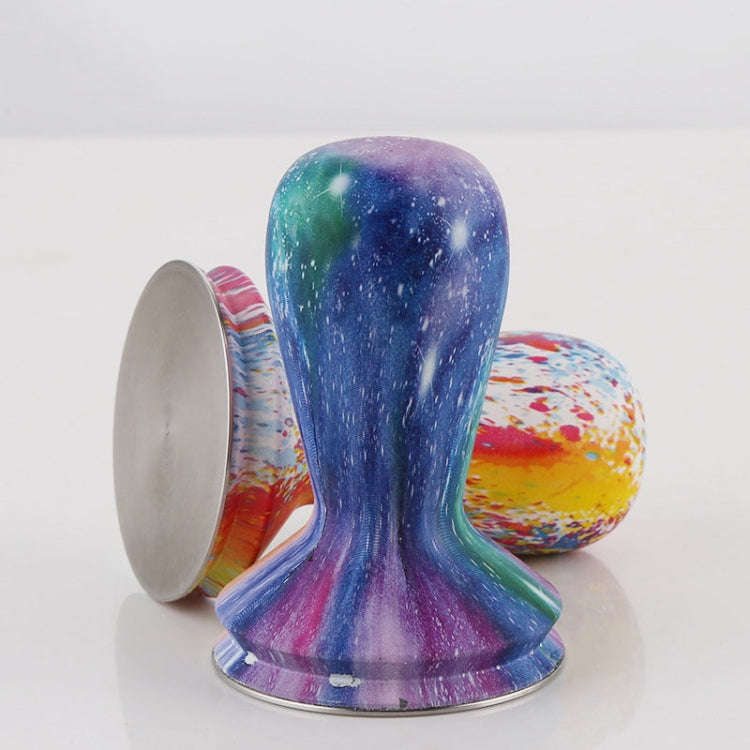 58mm Coffee Tamper Coloured Silicone Frosted Handle Coffee Hammer 304 Stainless Steel Powder Pres...