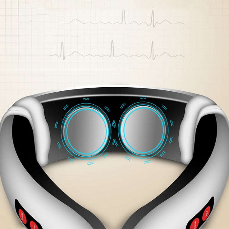 Cervical Massager Acupuncture Electric Pulse Hot Compression Neck Massage Physiotherapy Apparatus...