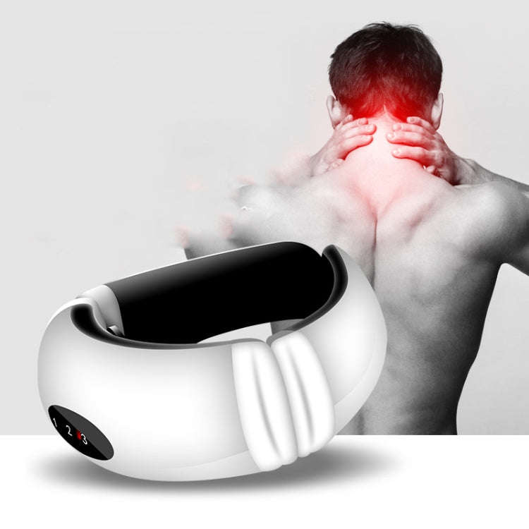 Cervical Massager Acupuncture Electric Pulse Hot Compression Neck Massage Physiotherapy Apparatus...