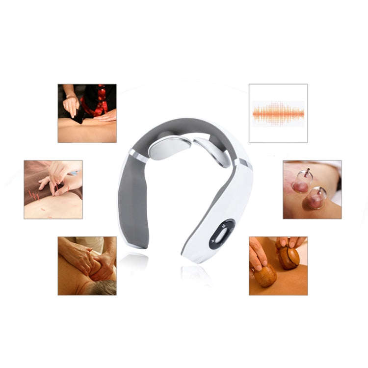 Cervical Vertebra Massager Charging Intelligent Pulse Physiotherapy Instrument Electromagnetic Vi...