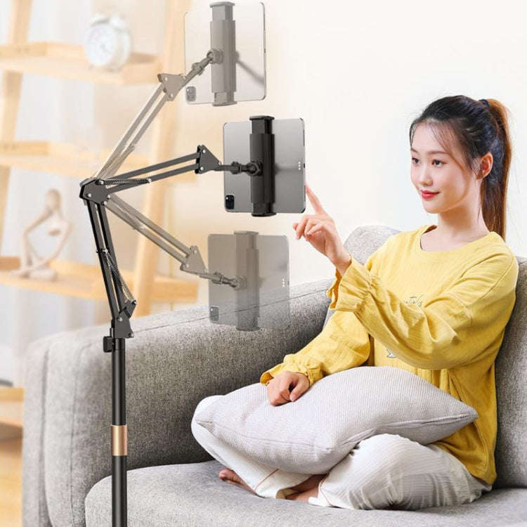Live Folding Multifunctional Floor Stand For 4-13 Inch Cell Phone/Tablet/Switch, Size: 1.6m Retra...
