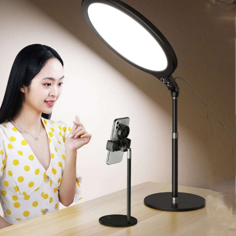 10 inch 26cm Live Broadcast Photography Desktop Beauty Fill Light Bracket, Style:Medium Version+B...