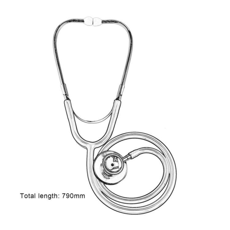 Double-sided Stethoscope Single Tube Doctors Nurse Professional Cardiology Stethoscope Aluminium ...