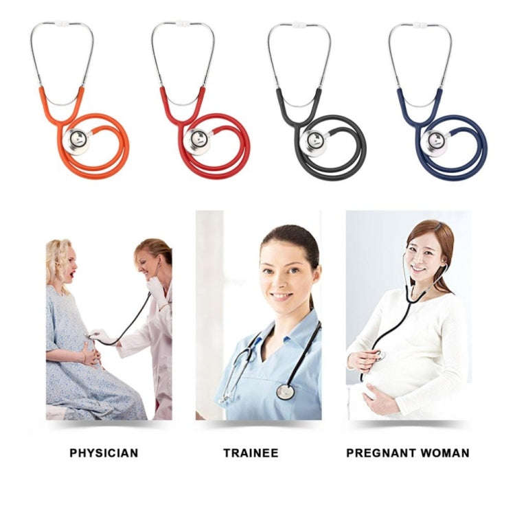 Double-sided Stethoscope Single Tube Doctors Nurse Professional Cardiology Stethoscope Aluminium ...