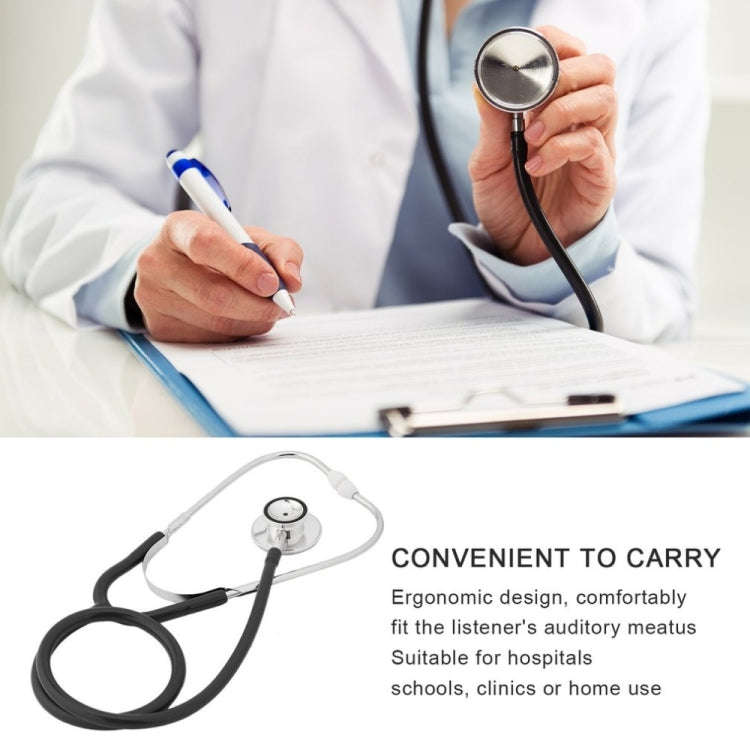 Double-sided Stethoscope Single Tube Doctors Nurse Professional Cardiology Stethoscope Aluminium ...