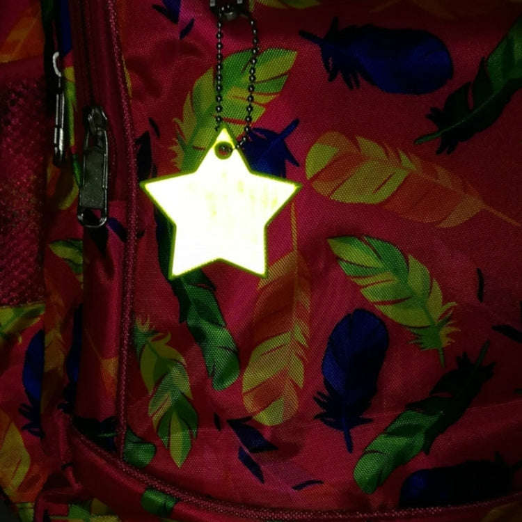 2 PCS Little Star Soft PVC Reflector Reflective Keychain Bag Pendant Accessories High Visibility ...