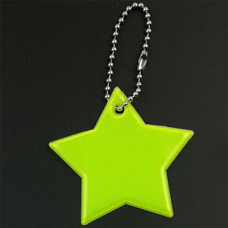 2 PCS Little Star Soft PVC Reflector Reflective Keychain Bag Pendant Accessories High Visibility ...