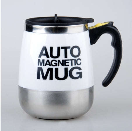Automatic Mixing Cup Coffee Cup Portable Household Mixer(White)