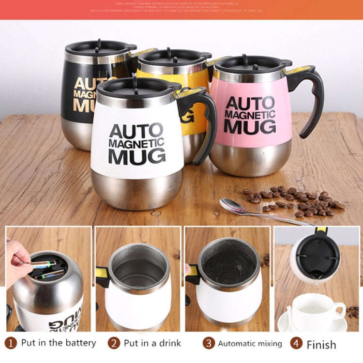 Automatic Mixing Cup Coffee Cup Portable Household Mixer(White)