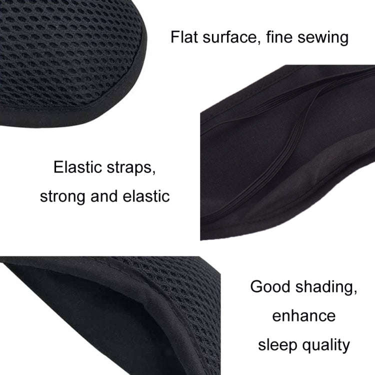 10 PCS Bamboo Charcoal Breathable Fabric Mesh Sleeping Soft Eye Mask