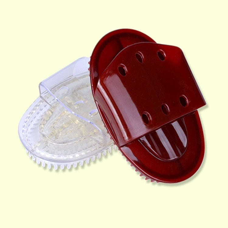 Five Lines of Meridian Brush Body Massage Brush Massager(Dark Red)