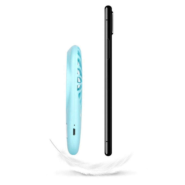 Portable Hand Held USB Rechargeable Mini Fan(Blue)