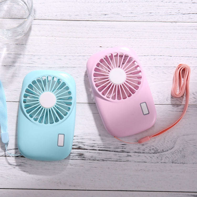Portable Hand Held USB Rechargeable Mini Fan(Blue)