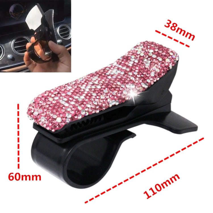 Diamond Car Phone Holder 360 Degree Rotating Creative Car Dashboard Mobile Holders(Pink Color Mix...