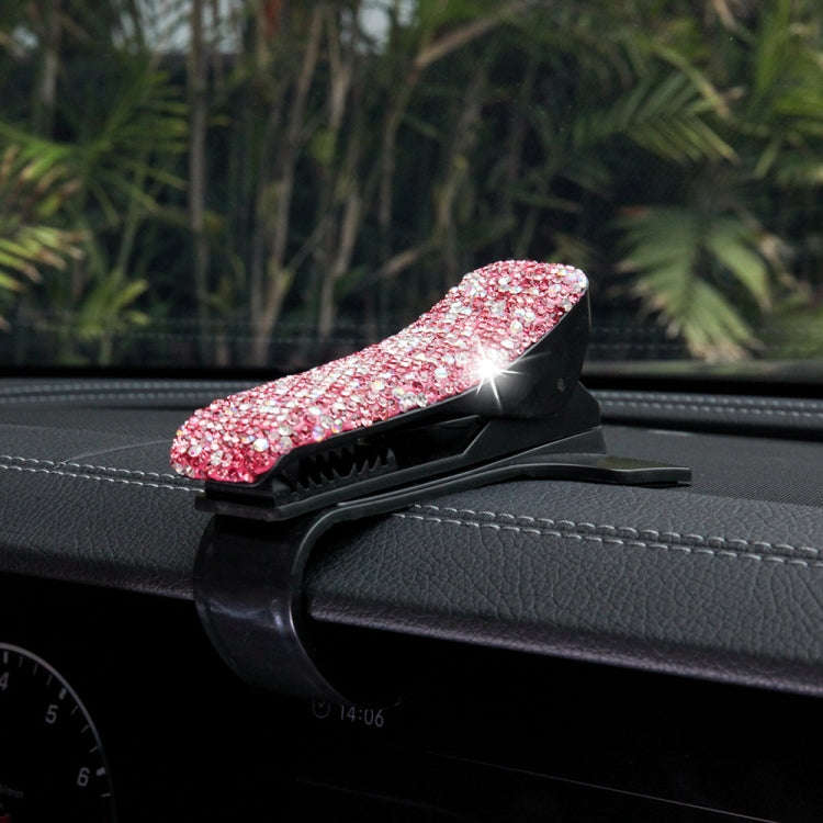 Diamond Car Phone Holder 360 Degree Rotating Creative Car Dashboard Mobile Holders(Pink Color Mix...