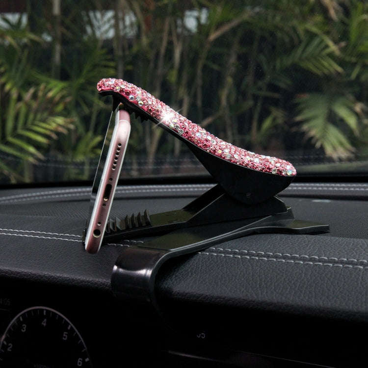 Diamond Car Phone Holder 360 Degree Rotating Creative Car Dashboard Mobile Holders(Pink Color Mix...