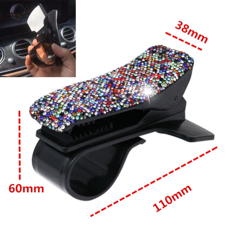 Diamond Car Phone Holder 360 Degree Rotating Creative Car Dashboard Mobile Holders(Black Color Mi...
