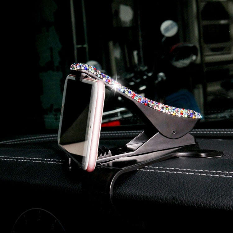Diamond Car Phone Holder 360 Degree Rotating Creative Car Dashboard Mobile Holders(Black Color Mi...