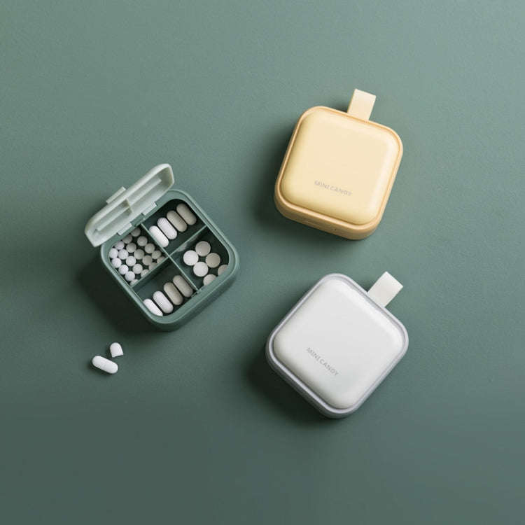 Medicine Packaging Box Portable Portable Storage Box Small Medicine Box(Green)