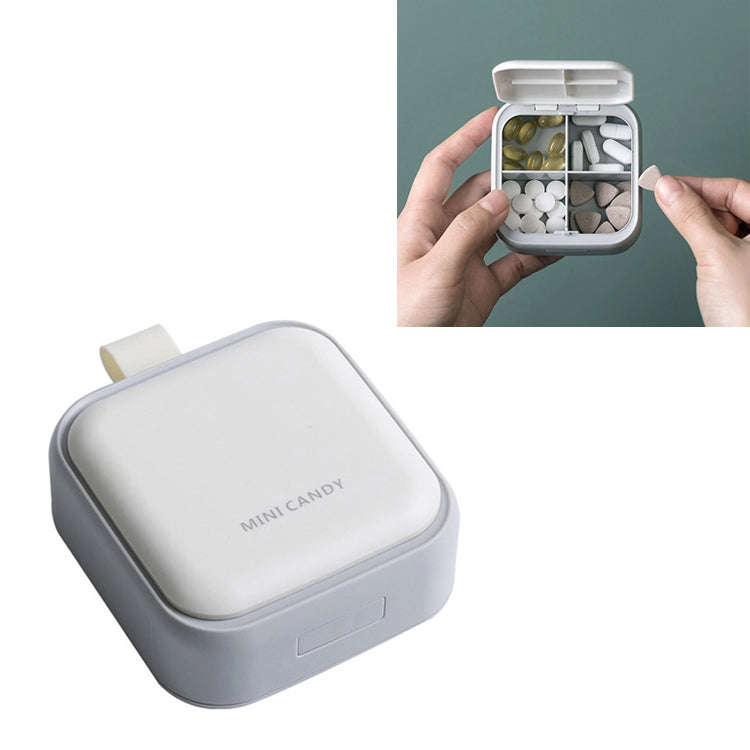 Medicine Packaging Box Portable Portable Storage Box Small Medicine Box(White)