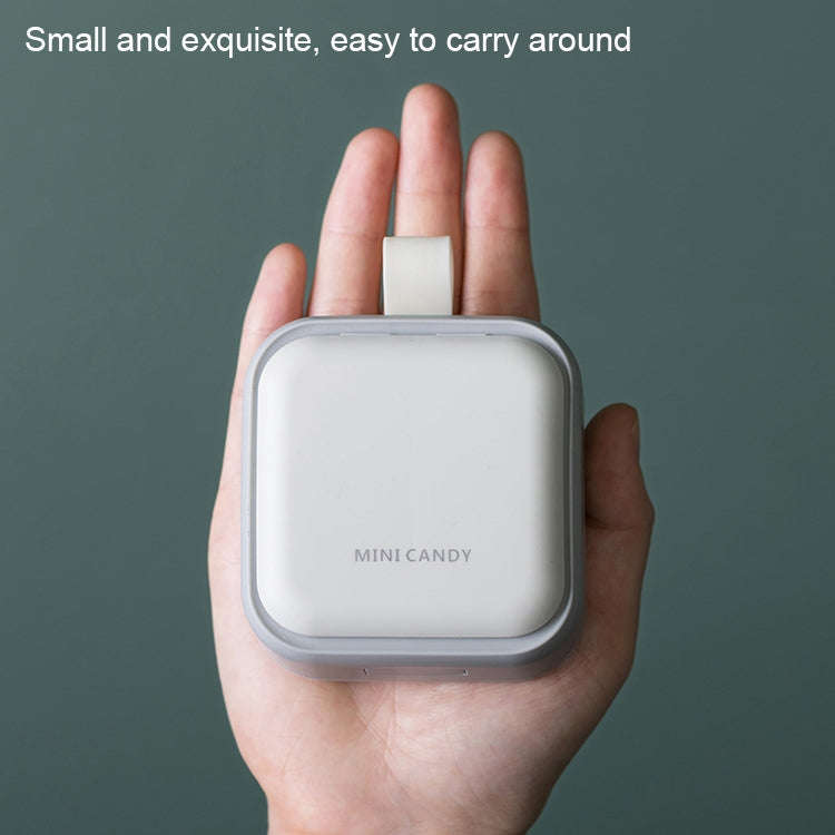 Medicine Packaging Box Portable Portable Storage Box Small Medicine Box(White)