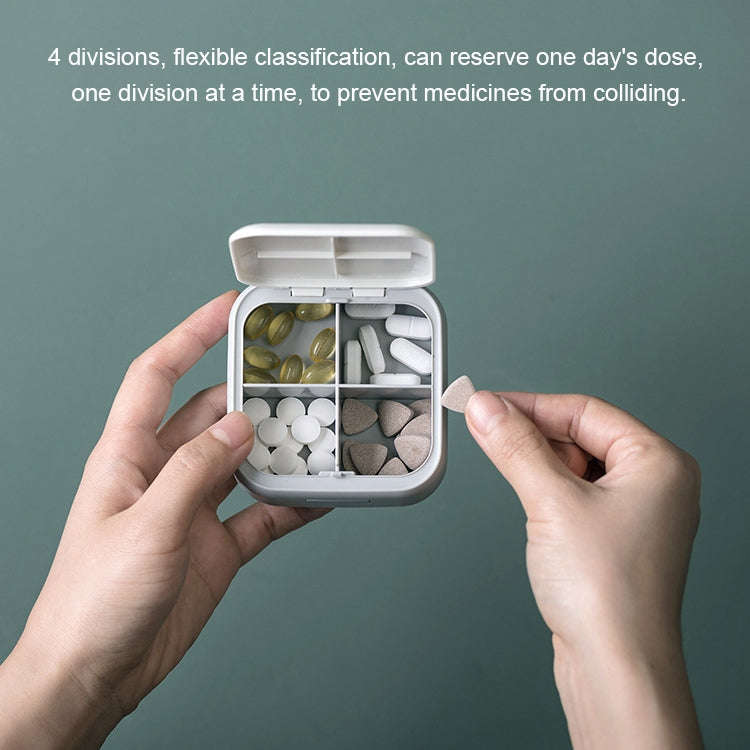 Medicine Packaging Box Portable Portable Storage Box Small Medicine Box(White)