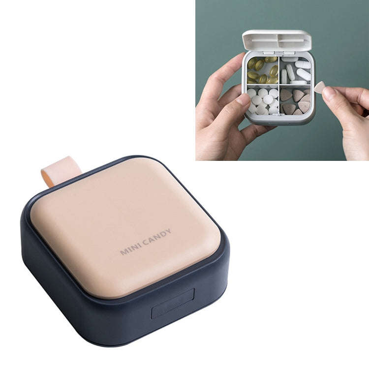 Medicine Packaging Box Portable Portable Storage Box Small Medicine Box(Pink)