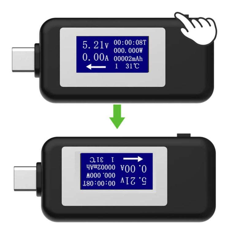 KEWEISI Multi-function Type-C / USB-C Tester Charger Detector Digital Voltmeter Ammeter Voltage M...