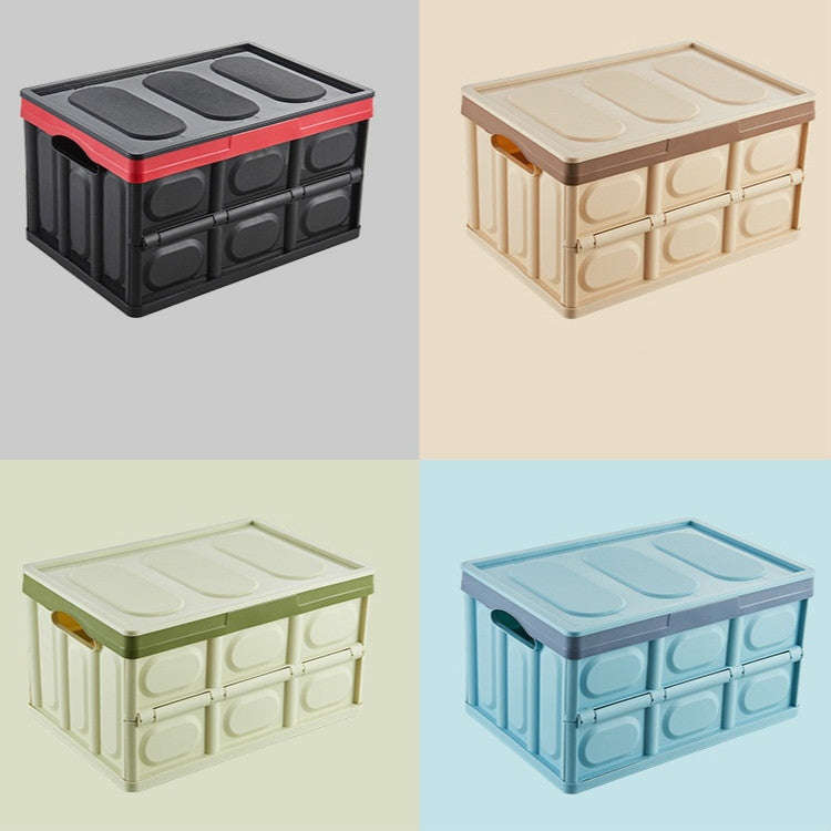 Car Trunk Storage Box Foldable Car Plastic Storage Box, Size:S(Black)