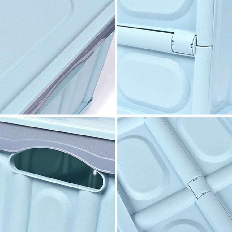 Car Trunk Storage Box Foldable Car Plastic Storage Box, Size:S(Blue)
