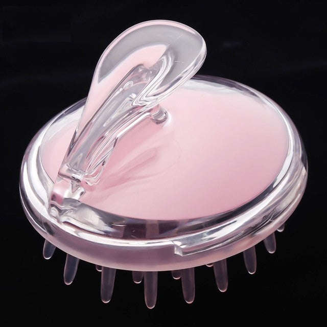 5pcs Household Head Hand-held Silicone PVC Massage Brush(Red)
