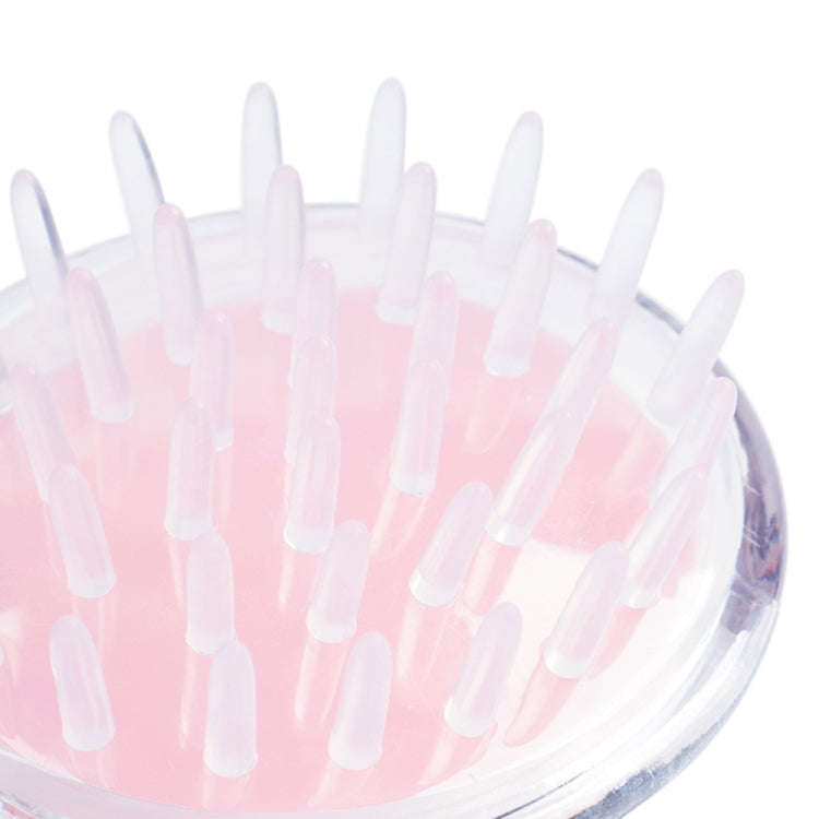5pcs Household Head Hand-held Silicone PVC Massage Brush(Red)