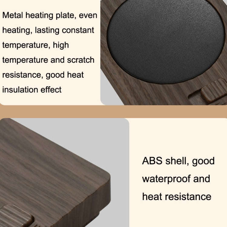 Home USB Constant Temperature Cup Mat Heat Thermos Coaster, Style:With Adapter(Matcha Green)