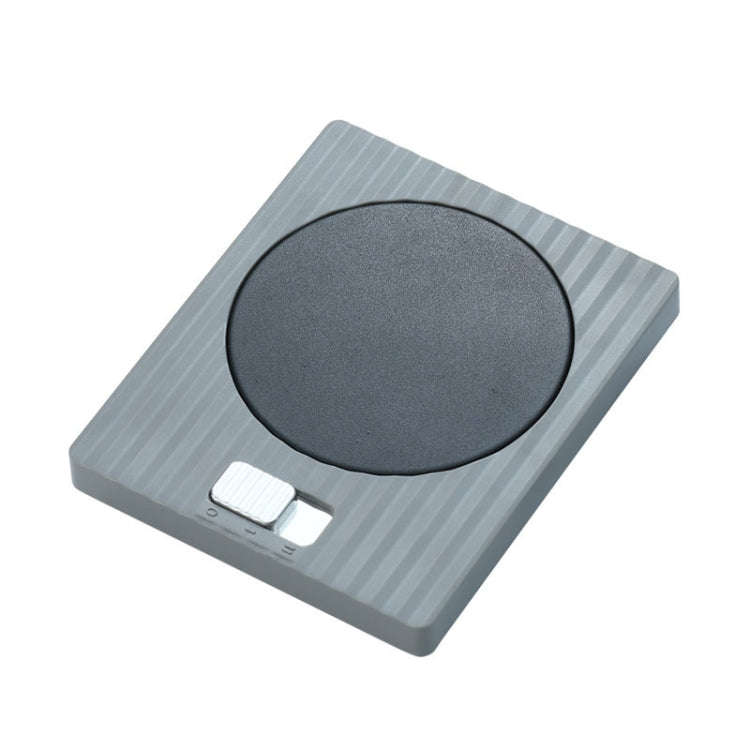Home USB Constant Temperature Cup Mat Heat Thermos Coaster, Style:Without Adapter(Grace Grey)