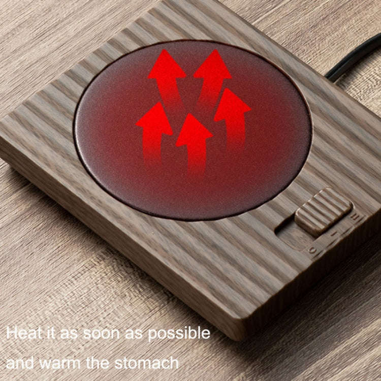 Home USB Constant Temperature Cup Mat Heat Thermos Coaster, Style:Without Adapter(Grace Grey)