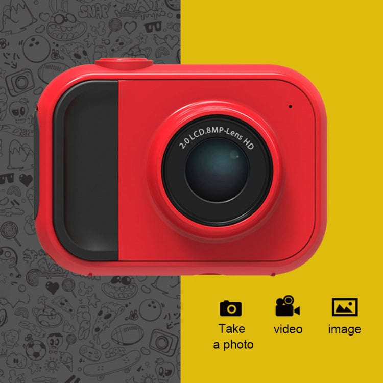 Puzzle Children Exercise Digital Camera with Built-in Memory, 120 Degree Wide Angle Lens(Red)