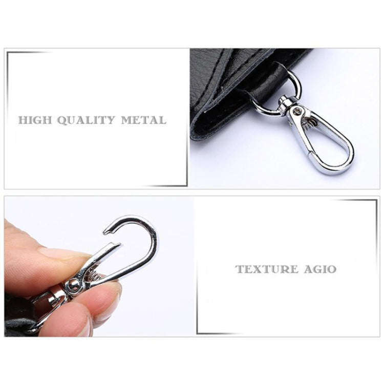 Multifunctional Litchi Texture Leather Keychain Bag Car Key Bag(Coffee)