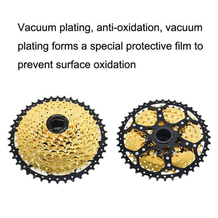 VG Sports Split Mountain Bike Lightweight Cassette Flywheel, Style:9 Speed 42T
