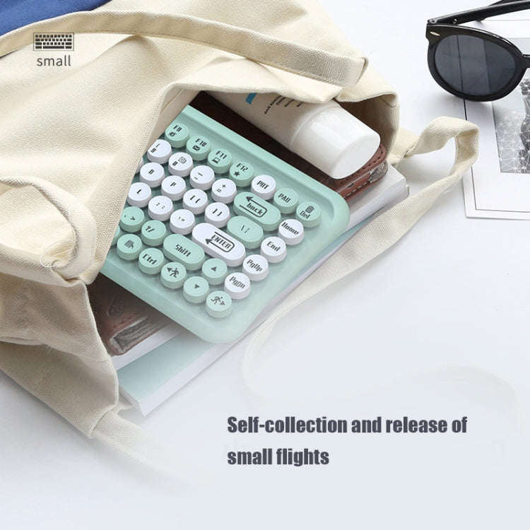 LANGTU LT700 85 Keys Wired Film Silent Punk Keyboard, Cable Length: 1.5m(Mint Green)