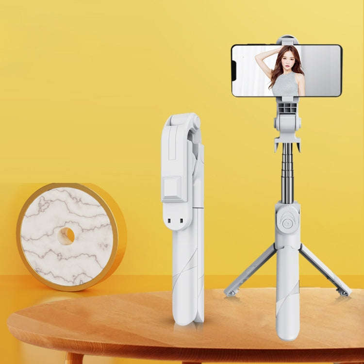 XT02P Mini Bluetooth Live Tripod Selfie Stick(White)