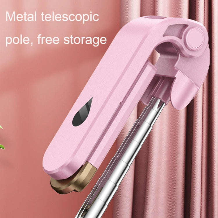XT06 Live Beauty Bluetooth Tripod Selfie Stick(Pink)