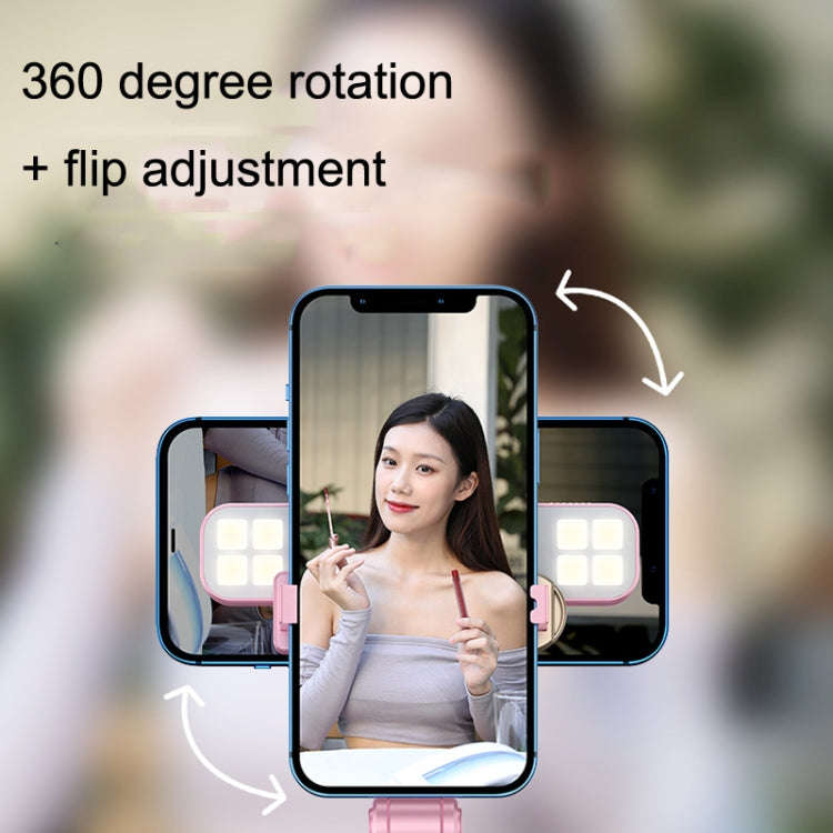 XT06S Live Beauty Bluetooth Tripod Selfie Stick(Black)