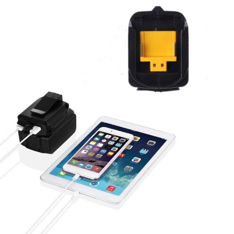 Battery USB Adapter Charging Converter for  MAKITA ADP05 18V 14.4V Lithium Battery(Black)