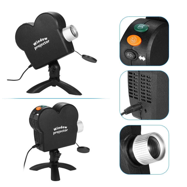 Christmas Halloween Laser Projector Mini Window Home Theater Projector, Plug Type:EU Plug