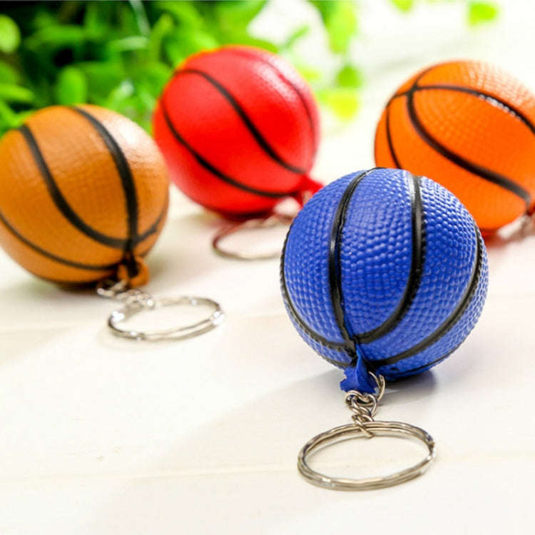 5 PCS Plastic Mini Basketball Keychain Men Car Key Ring Sports Souvenir Holiday Gift Random Color...