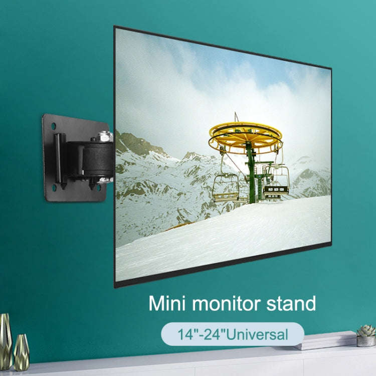 5 PCS TV Monitor Universal Stand Mini Simple Vertical Display Hanger Holder(Black)