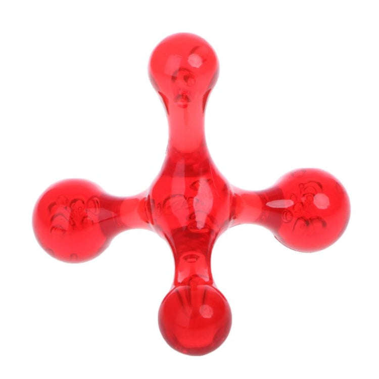 Frog Type Massager Manual Balance Four Ball Massager Waist Massage Ball, Color:Four-ball Blue