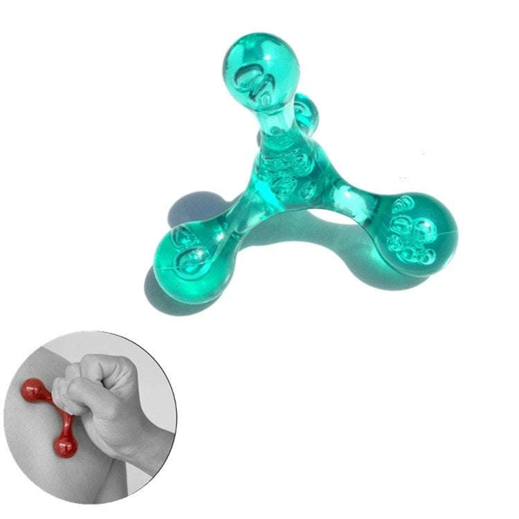 Frog Type Massager Manual Balance Four Ball Massager Waist Massage Ball, Color:Four-ball Green