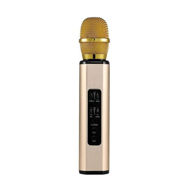 K6 Portable Inner Magnetic Dual Speaker Bluetooth Phone Computer Microphone(Gold)